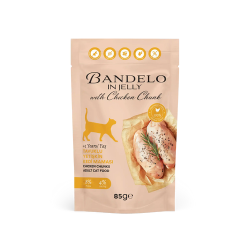 Bandelo Tavuklu Jöle Yetişkin Kedi Pouch 85 g