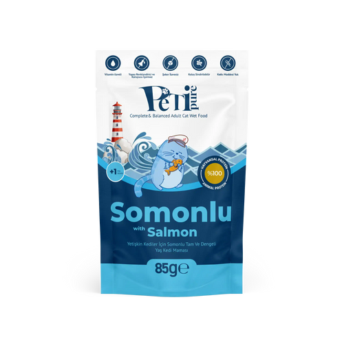 Petipure Somonlu Jöle Yetişkin Kedi Pouch 85 g