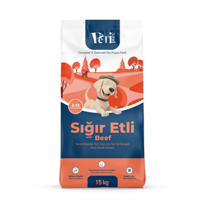 Petipure Sığır Etli Yavru Kuru Köpek Maması