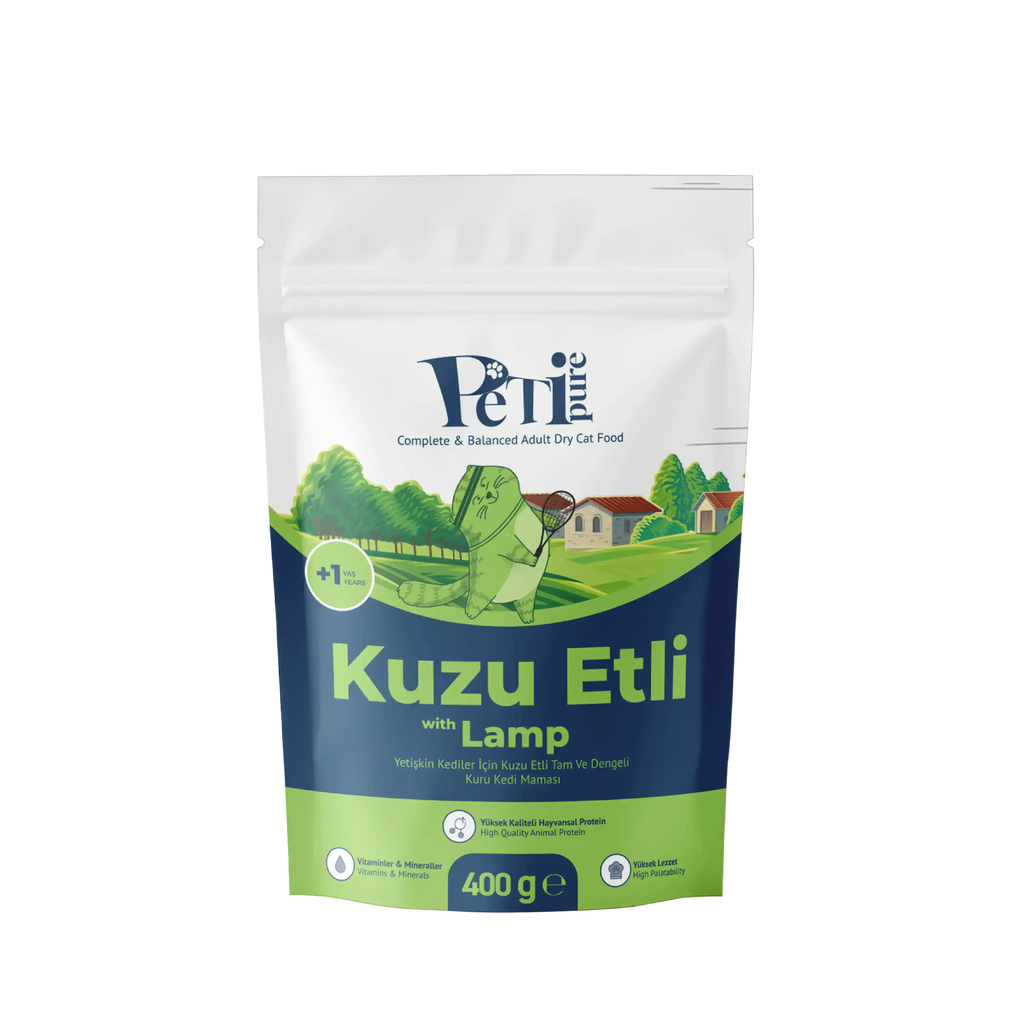 Petipure Kuzu Etli Yetişkin Kuru Kedi Maması