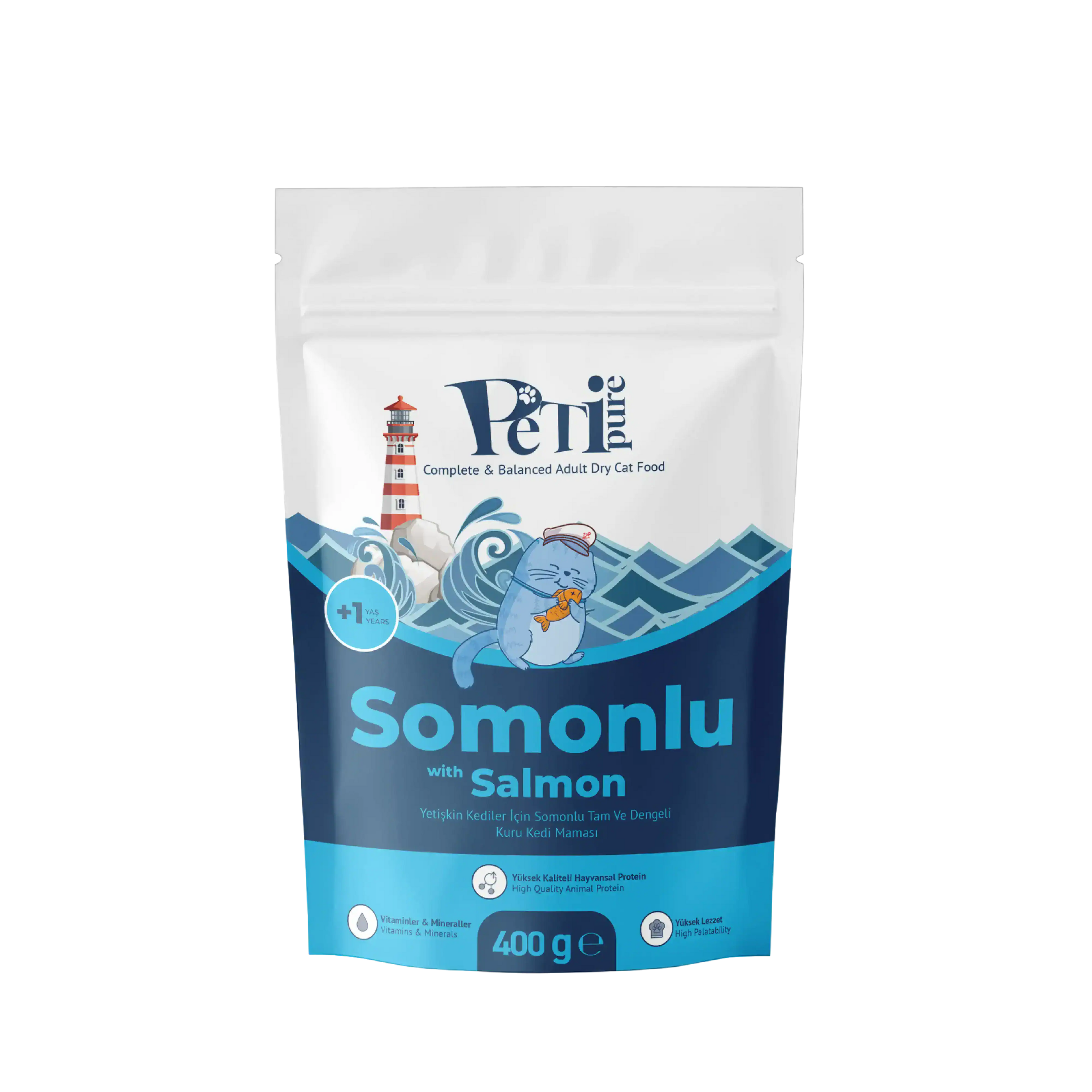 Petipure Somonlu Yetişkin Kuru Kedi Maması