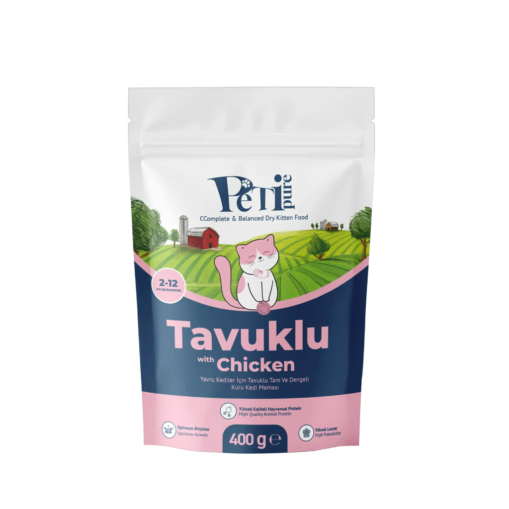 Petipure Tavuklu Yavru Kuru Kedi Maması