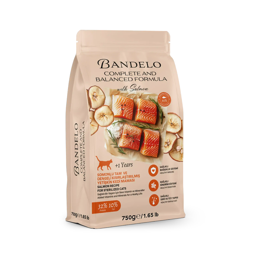 Bandelo Somonlu Kısırlaştırılmış Kuru Kedi Maması