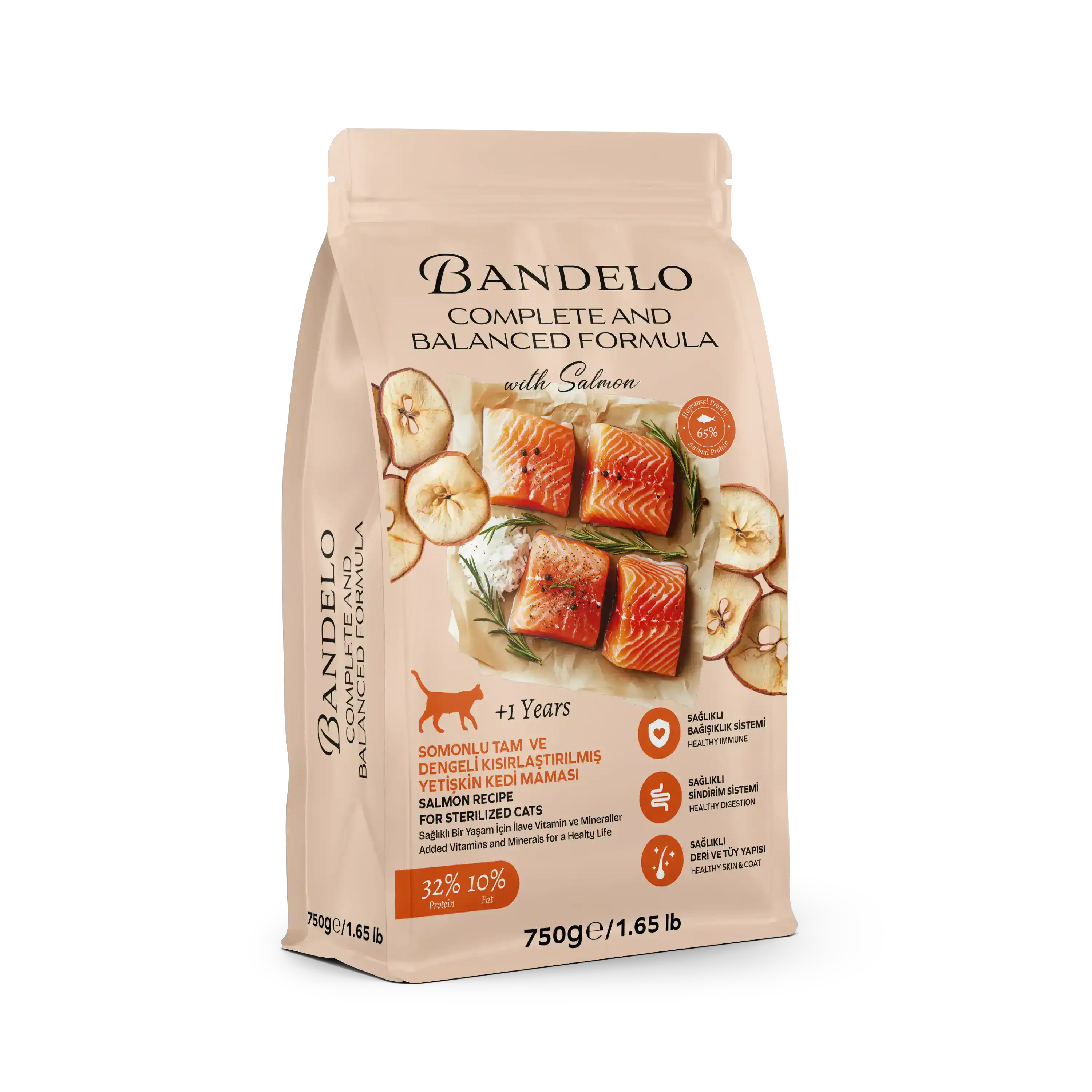 Bandelo Somonlu Kısırlaştırılmış Kuru Kedi Maması