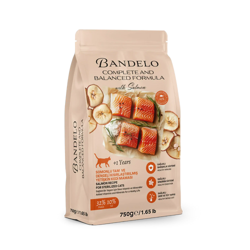 Bandelo Somonlu Kısırlaştırılmış Kuru Kedi Maması