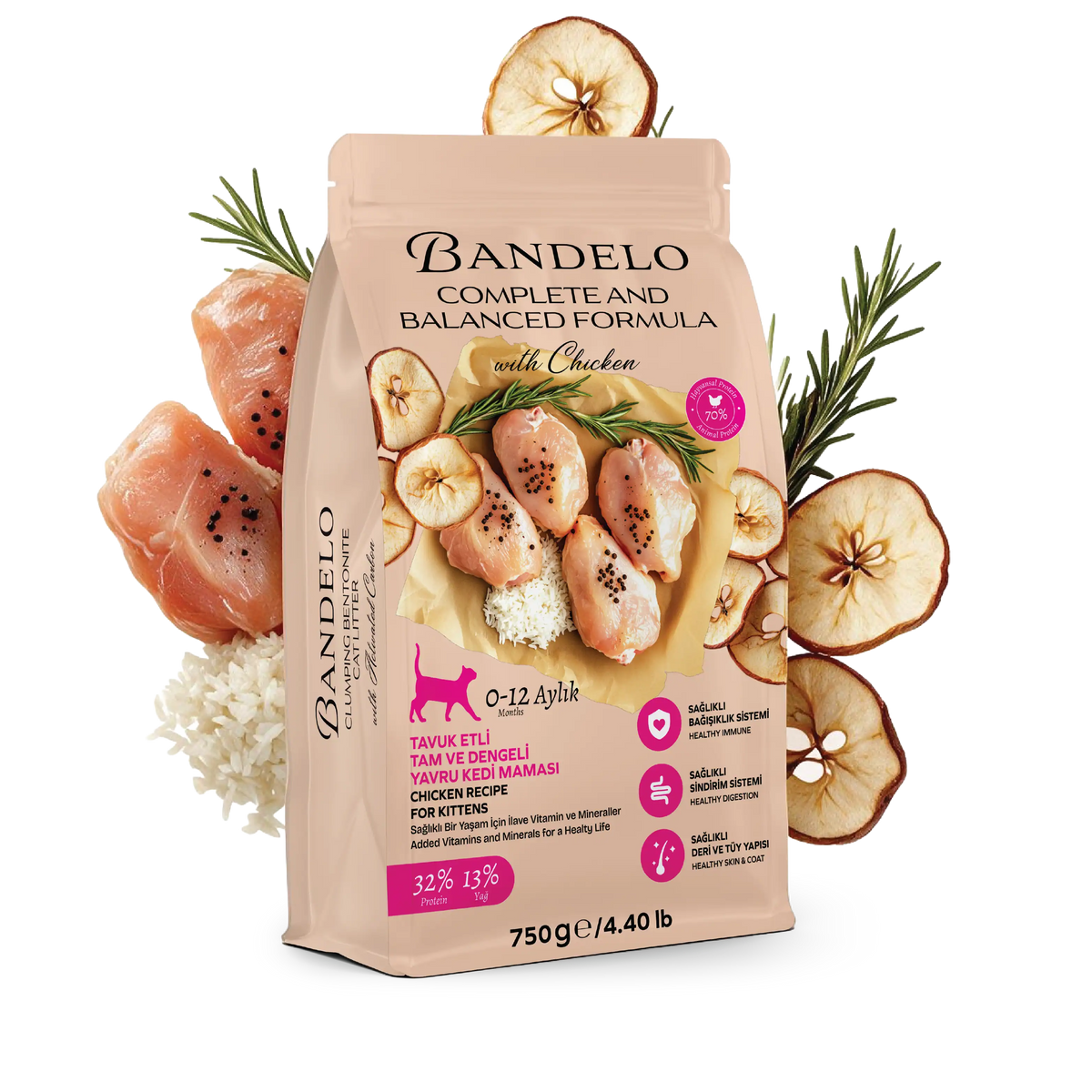 Bandelo Tavuklu Yavru Kuru Kedi Maması