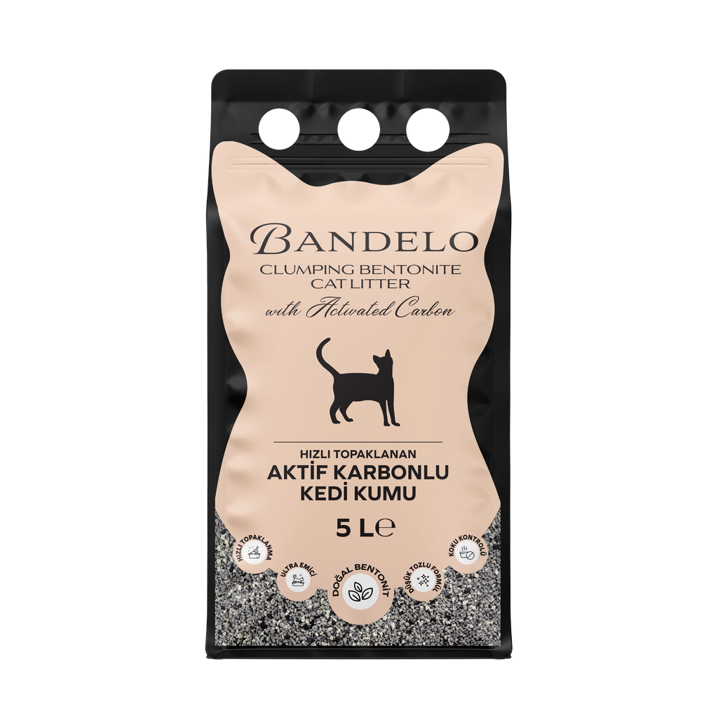 Bandelo Aktif Karbonlu Parfümsüz Kedi Kumu