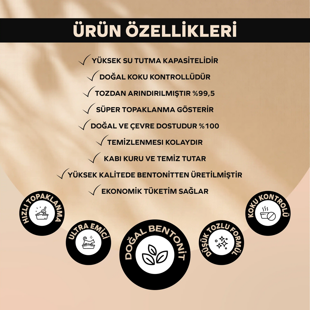 Bandelo Aktif Karbonlu Parfümsüz Kedi Kumu