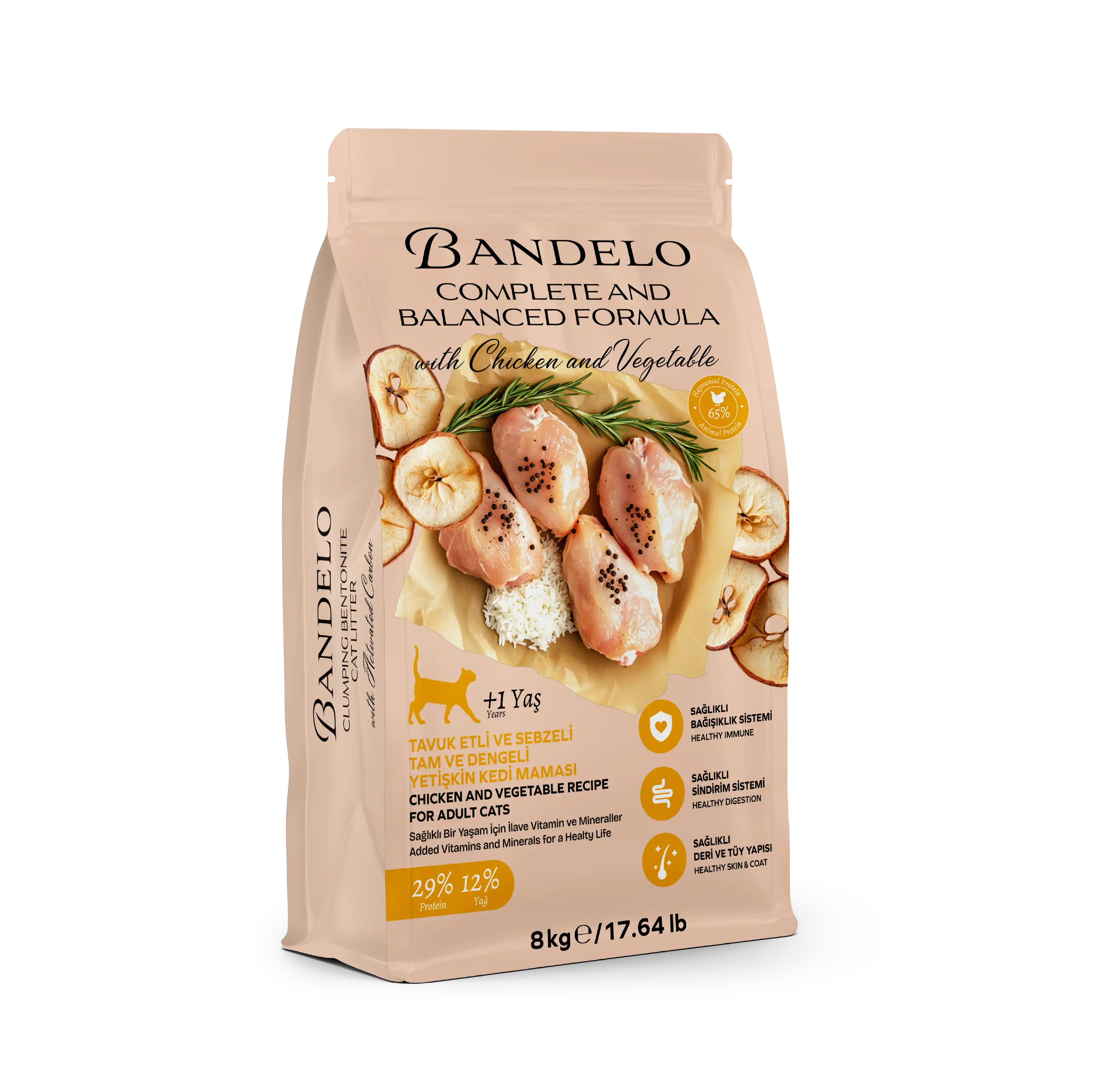 Bandelo Tavuklu Sebzeli Yetişkin Kuru Kedi Maması