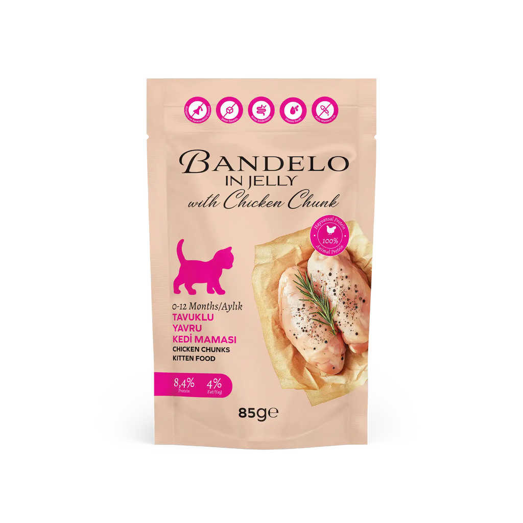 Bandelo Tavuklu Jöle Yavru Kedi Pouch 85 g
