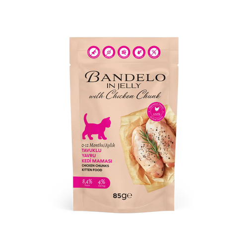 Bandelo Tavuklu Jöle Yavru Kedi Pouch 85 g
