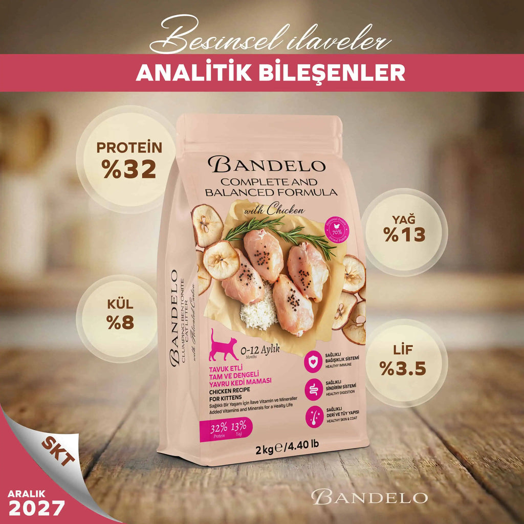 Bandelo Tavuklu Yavru Kuru Kedi Maması