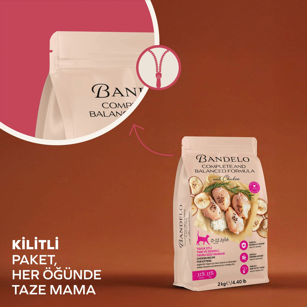 Bandelo Tavuklu Yavru Kuru Kedi Maması