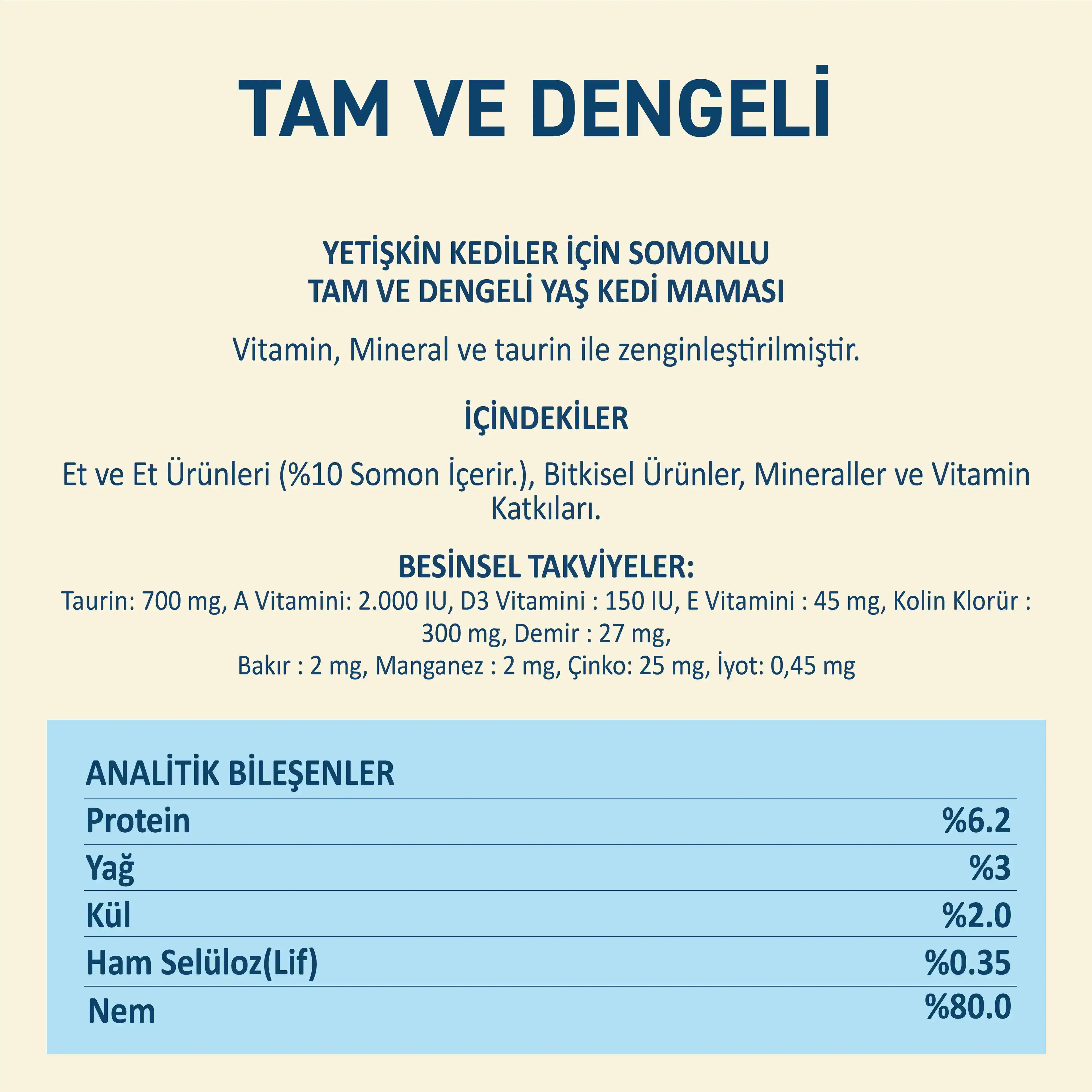 Petipure Somonlu Jöle Yetişkin Kedi Konservesi 400 g