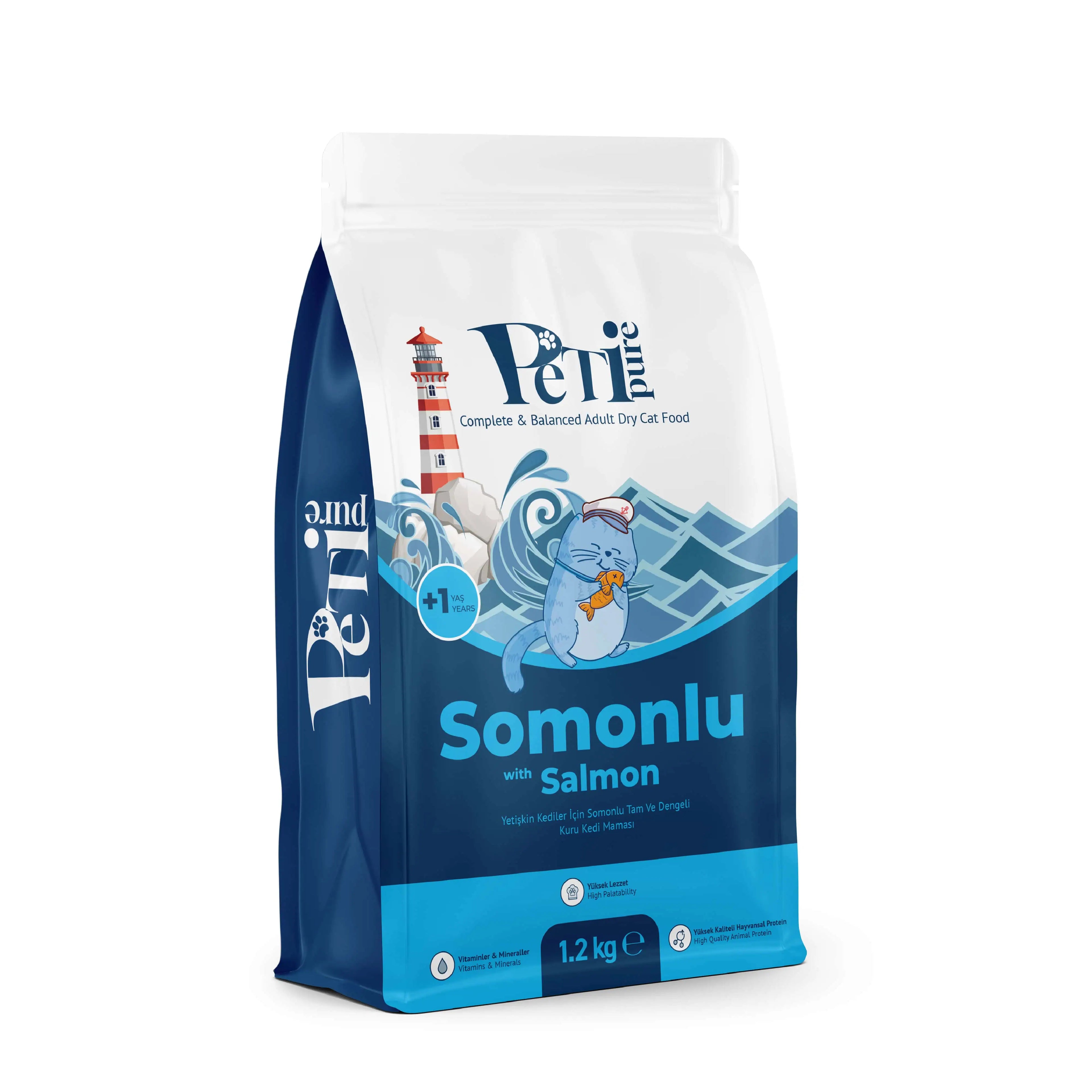 Petipure Somonlu Yetişkin Kuru Kedi Maması