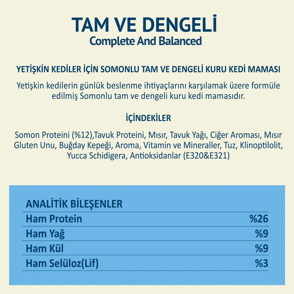 Petipure Somonlu Yetişkin Kuru Kedi Maması