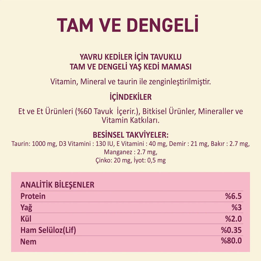 Petipure Tavuklu Jöle Yavru Kedi Konservesi 400 g