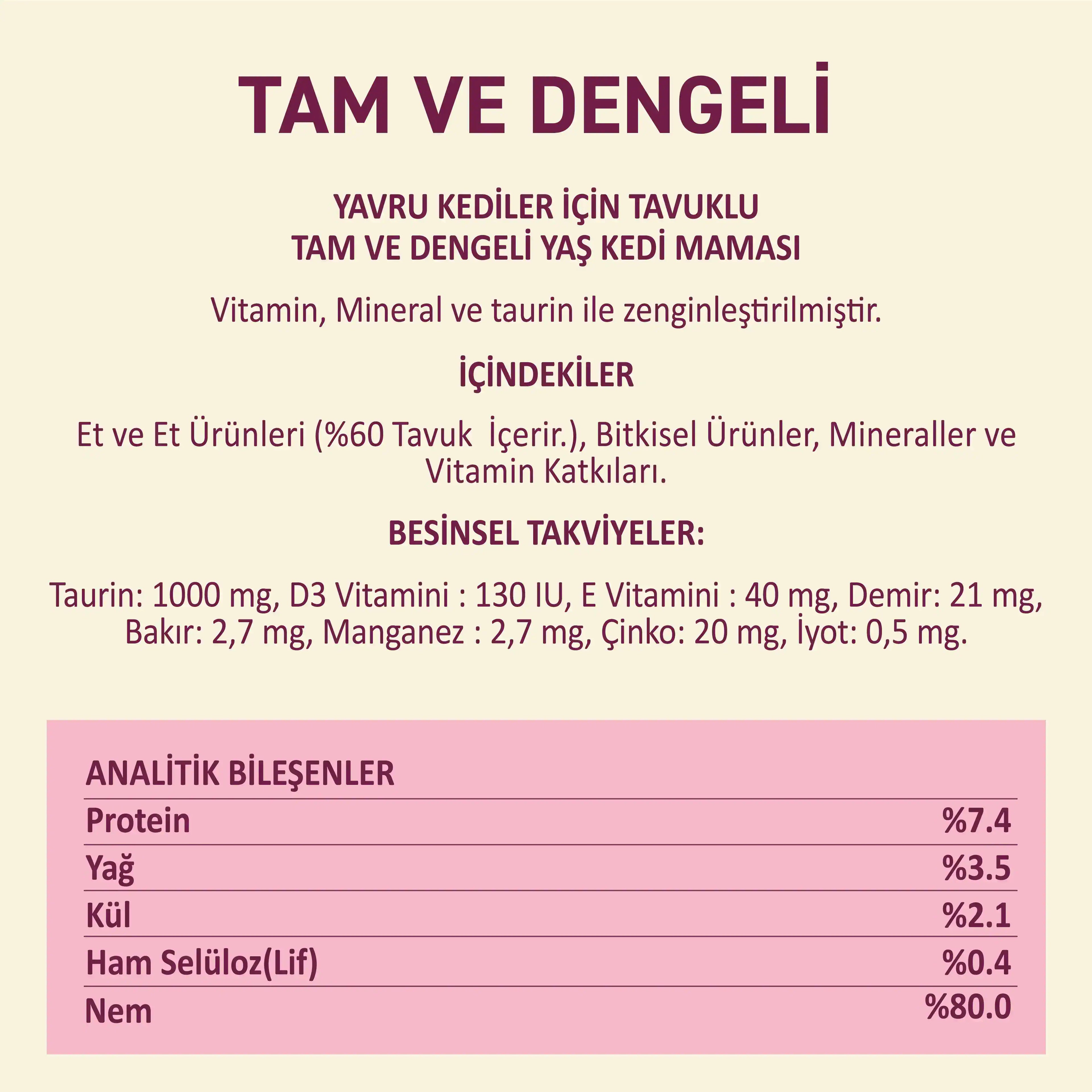 Petipure Tavuklu Jöle Yavru Kedi Pouch 85 g