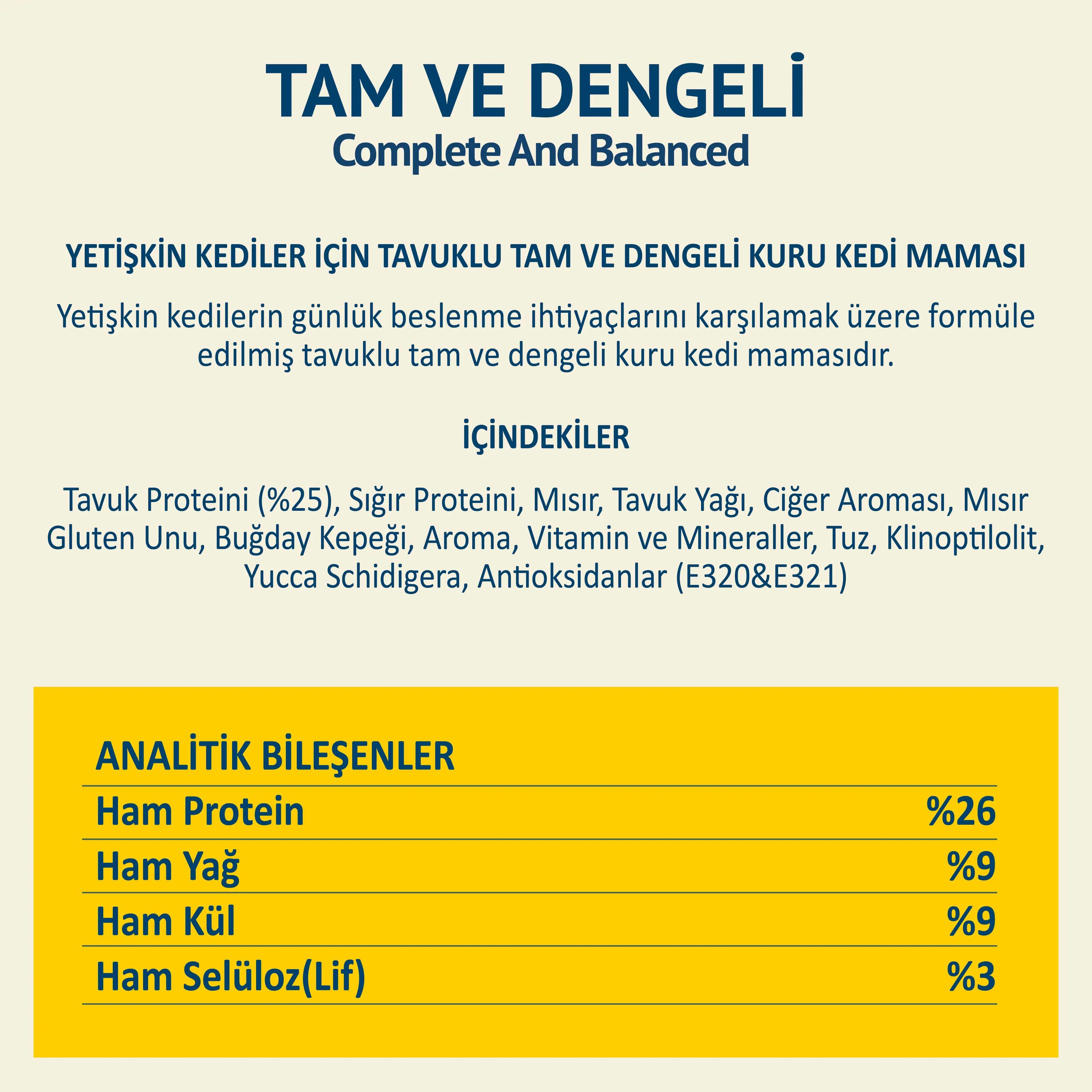 Petipure Tavuklu Yetişkin Kuru Kedi Maması