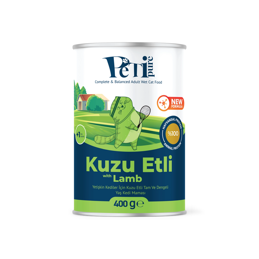 Petipure Kuzu Etli Jöle Yetişkin Kedi Konservesi 400 g