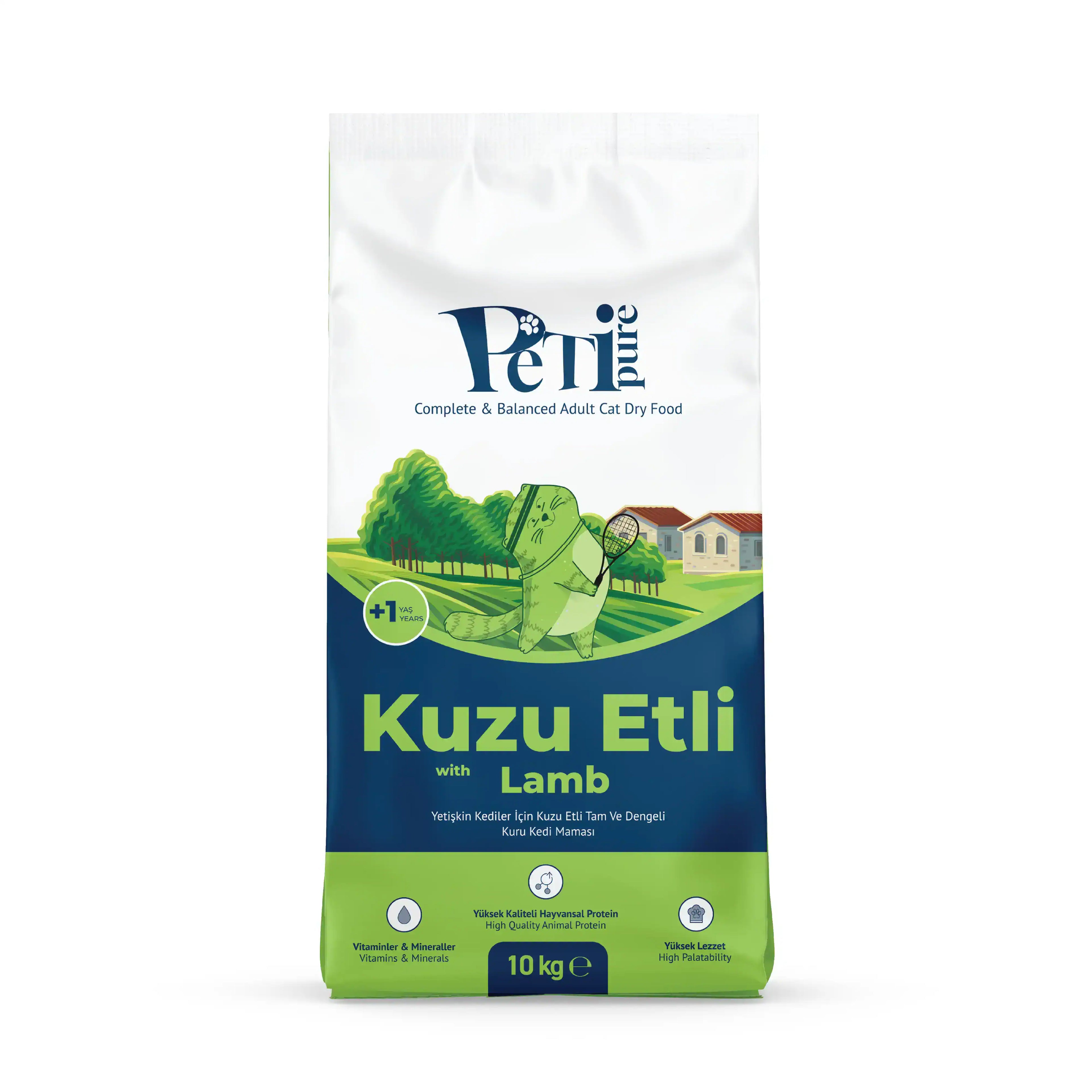 Petipure Kuzu Etli Yetişkin Kuru Kedi Maması