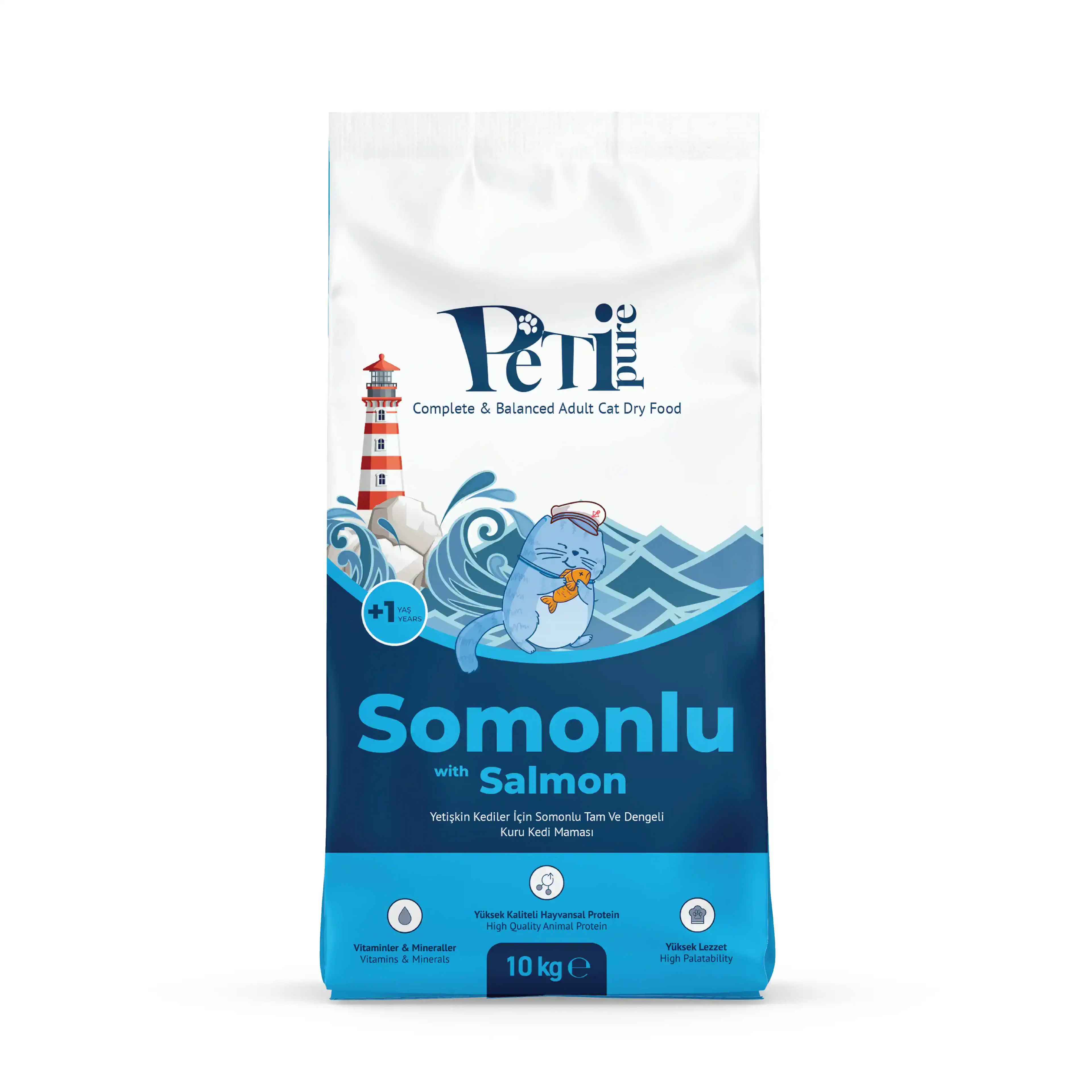 Petipure Somonlu Yetişkin Kuru Kedi Maması