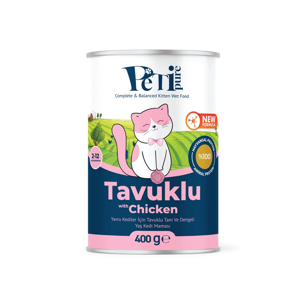 Petipure Tavuklu Jöle Yavru Kedi Konservesi 400 g