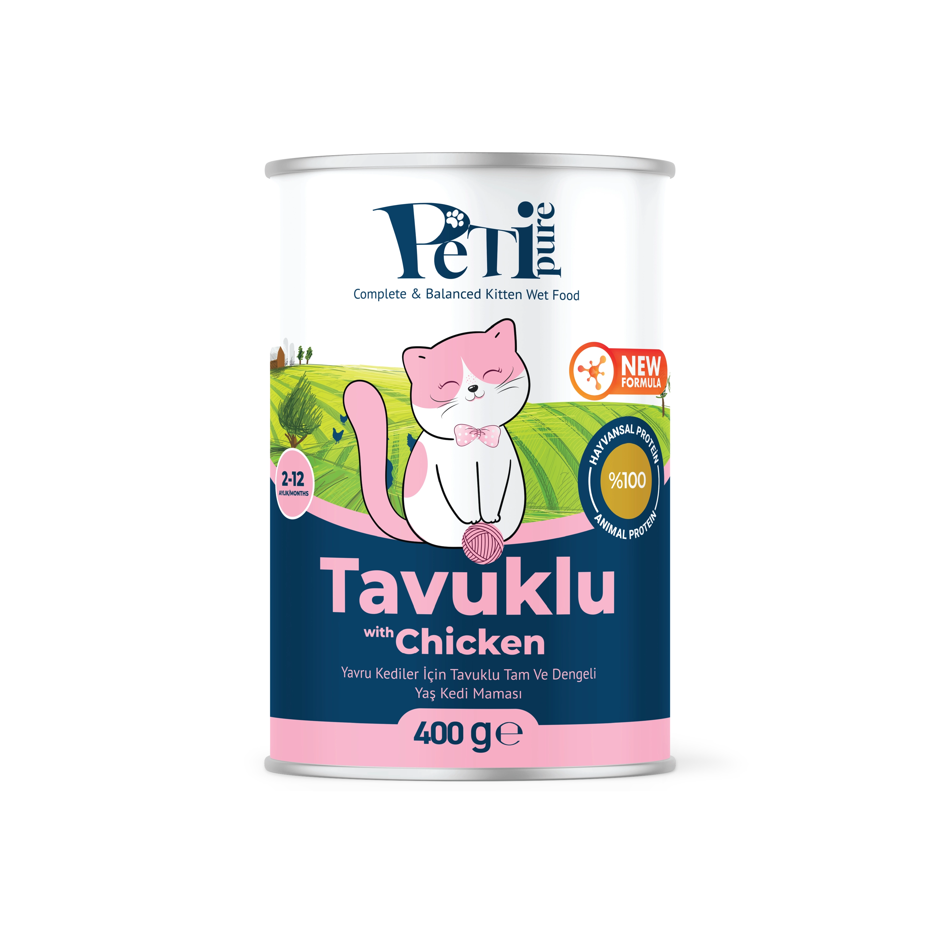Petipure Tavuklu Jöle Yavru Kedi Konservesi 400 g
