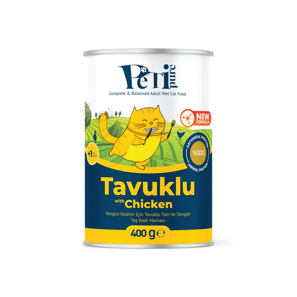 Petipure Tavuklu Jöle Yetişkin Kedi Konservesi 400 g