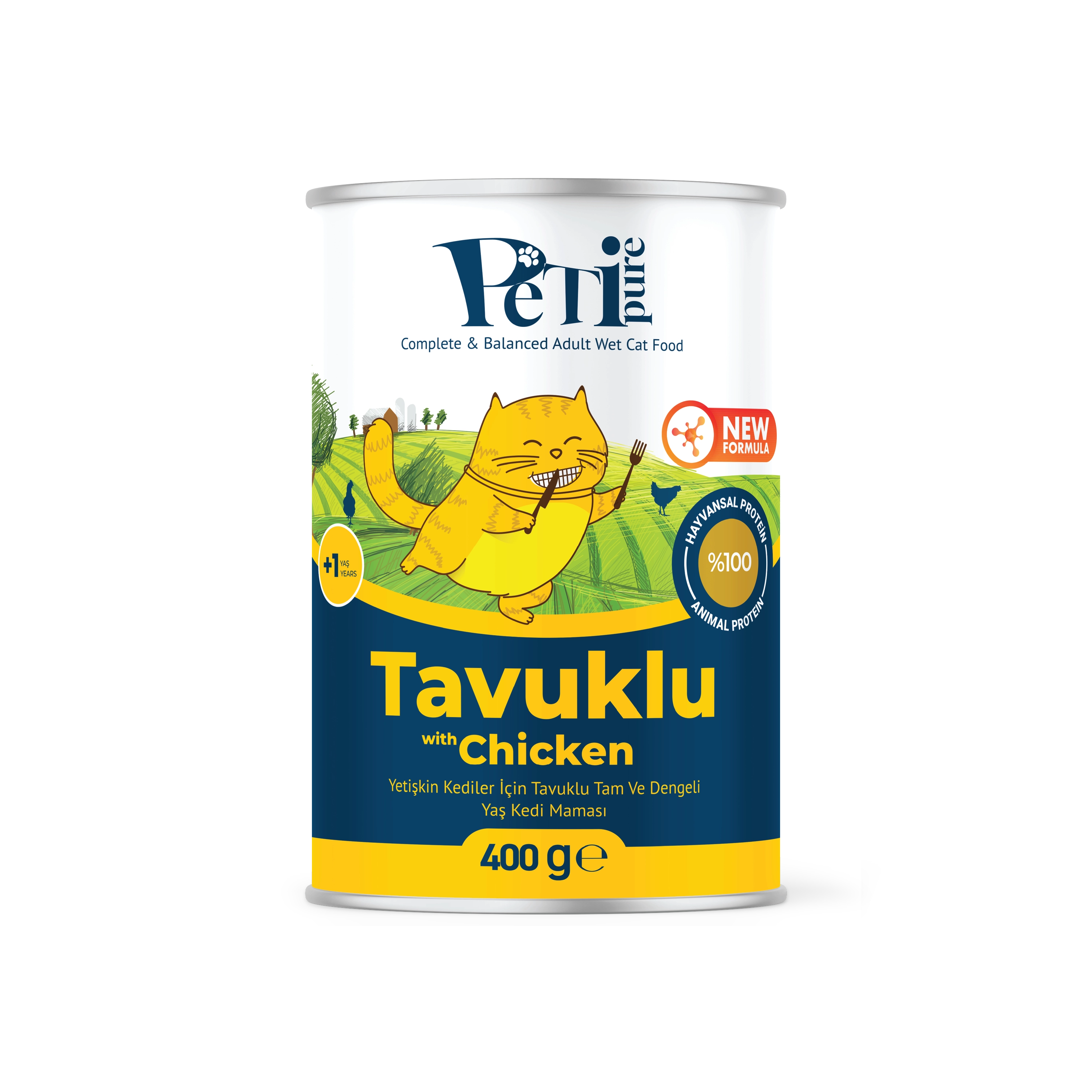 Petipure Tavuklu Jöle Yetişkin Kedi Konservesi 400 g