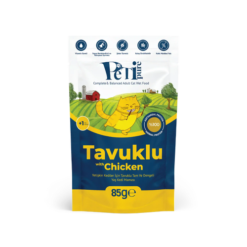 Petipure Tavuklu Jöle Yetişkin Kedi Pouch 85 g