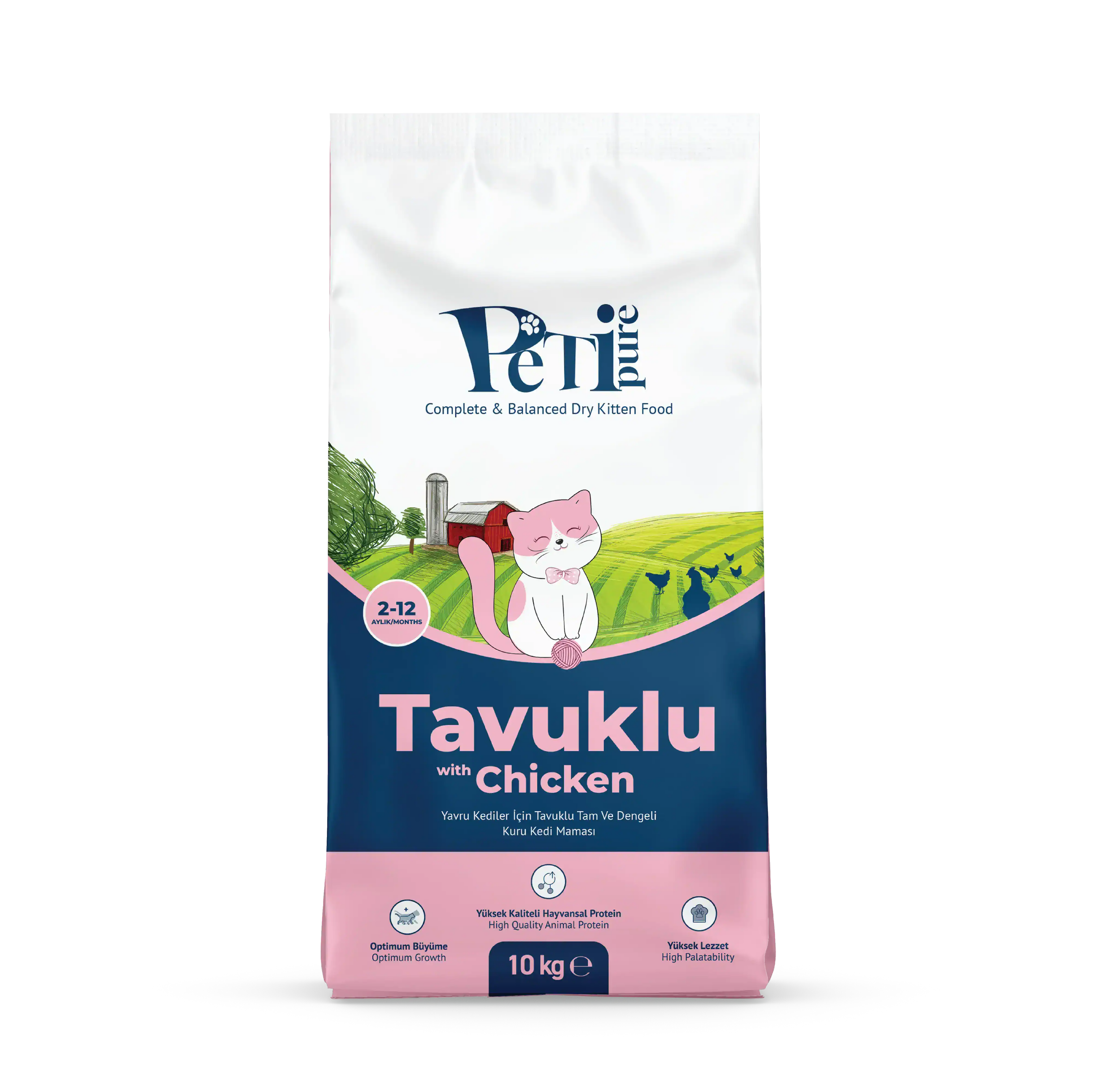 Petipure Tavuklu Yavru Kuru Kedi Maması
