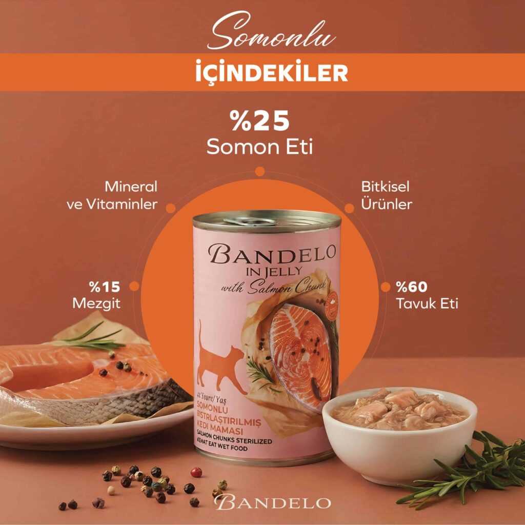 BandeloSomonluKısırlaştırılmışYaşKediMamasıYetişkinKonserve400gr002