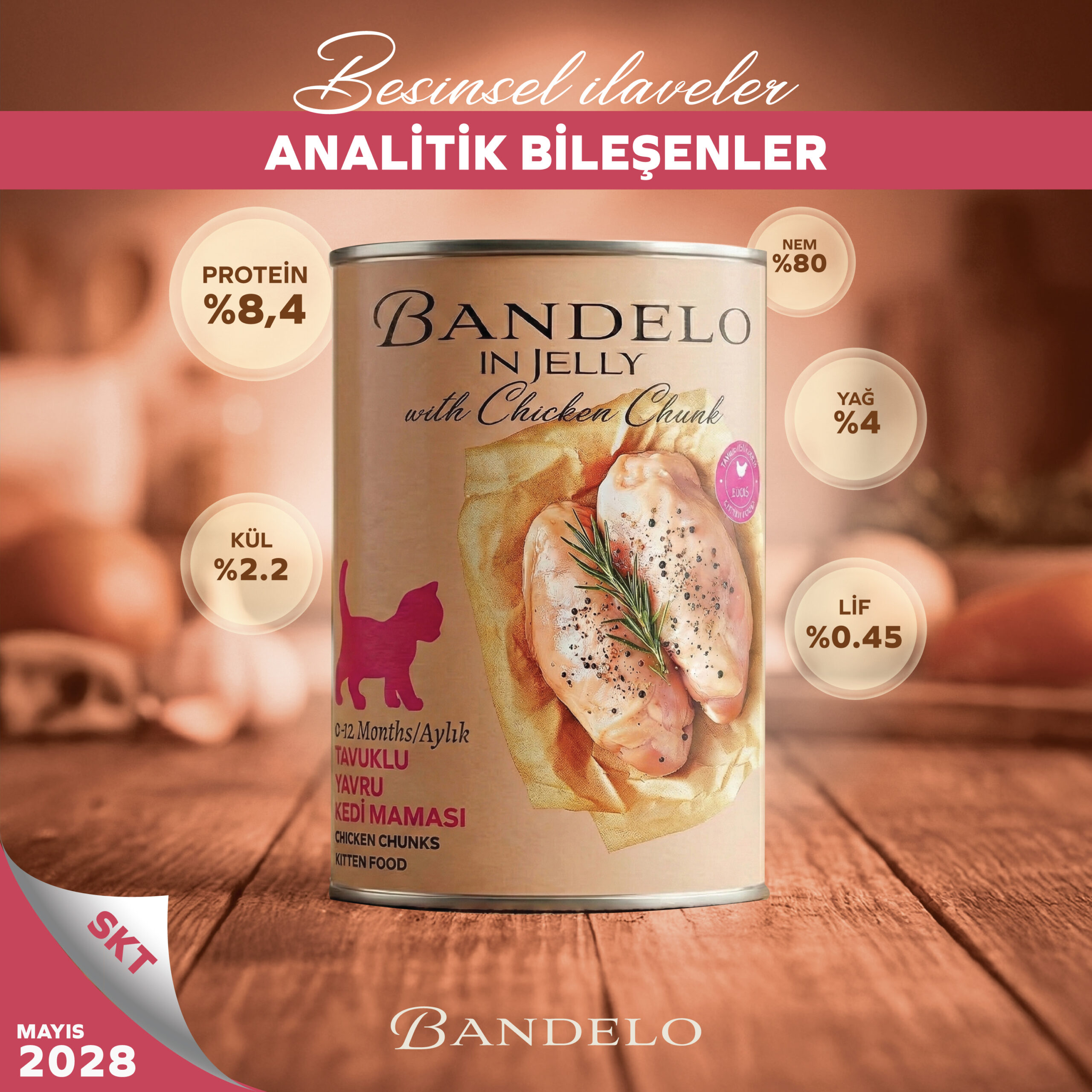 BandeloTavukluYavruYaşKediMaması400Gram005