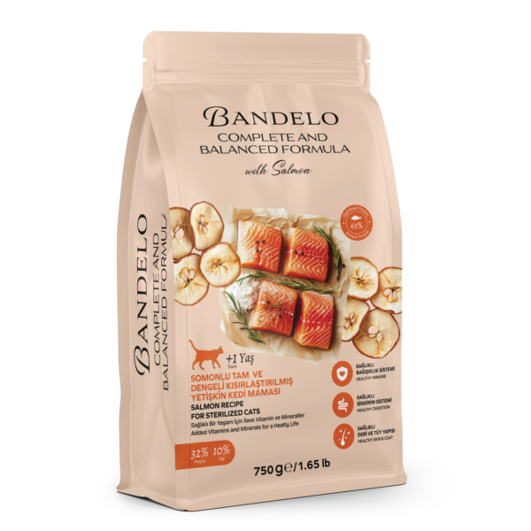 Bandelo Somonlu Kısırlaştırılmış Kuru Kedi Maması