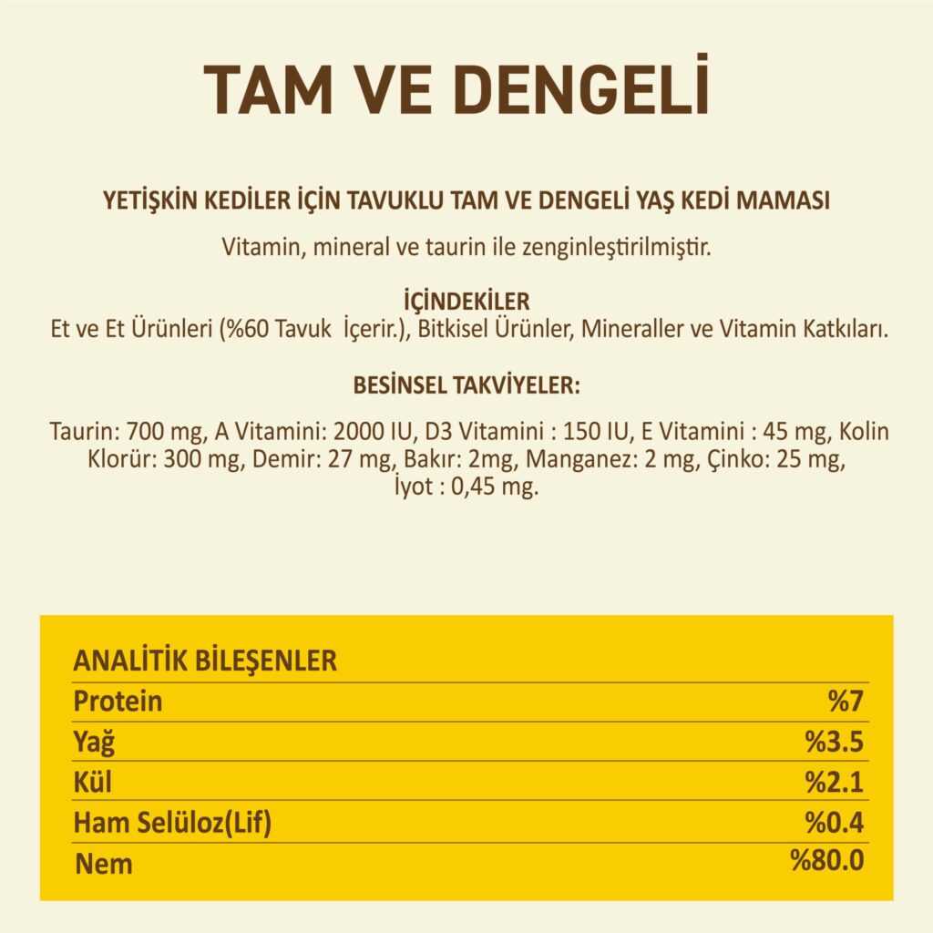 Petipure Yaş Kedi Maması Tavuklu Yetişkin Kedi Yaş Pouch Mama 85 Gram002