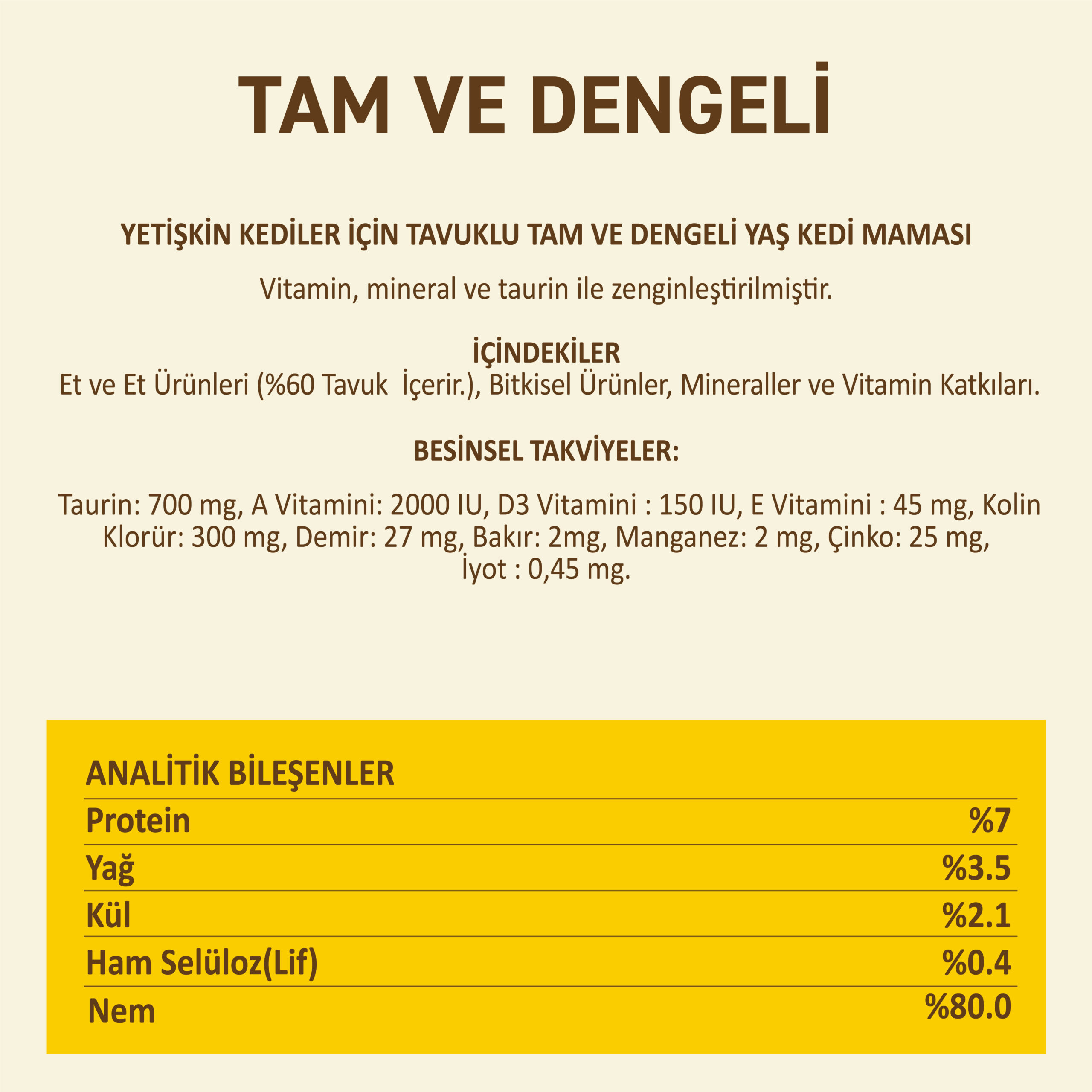 Petipure Yaş Kedi Maması Tavuklu Yetişkin Kedi Yaş Pouch Mama 85 Gram002