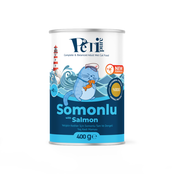 Petipure Jöle İçinde Somonlu Tam ve Dengeli Yaş Yetişkin Kedi Maması