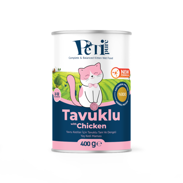 Petipure Jöle İçinde Tavuklu Tam ve Dengeli Yaş Yavru Kedi Maması