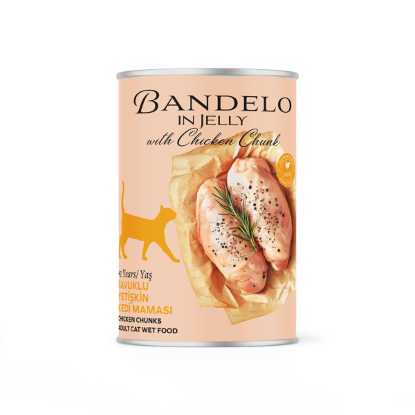 Bandelo Jöle İçinde Tavuklu Tam ve Dengeli Yaş Yetişkin Kedi Maması