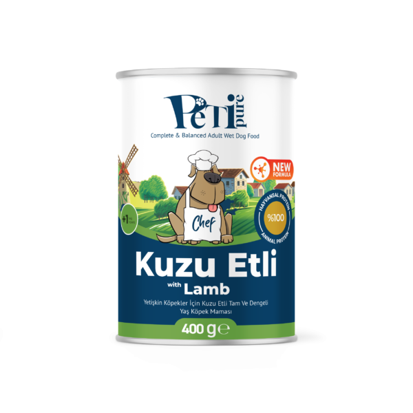 Petipure Jöle İçinde Kuzu Eti Parçalı Yetişkin Yaş Köpek Maması