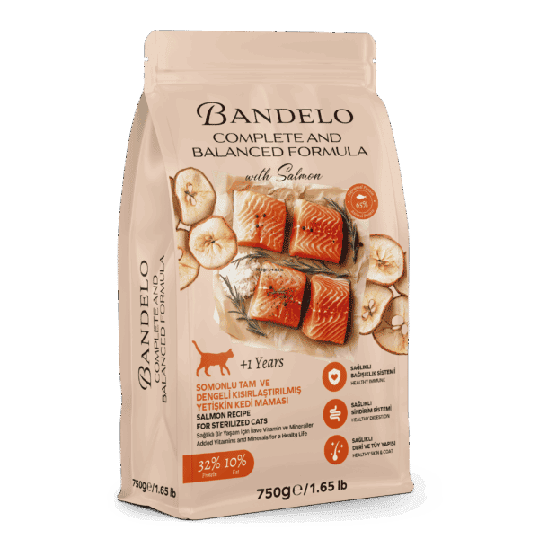 Somonlu Kısırlaştırılmış Kedi Maması - Bandelo 2 Kg